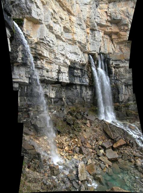 Panorama cascata Pis del Pesio (verticale)